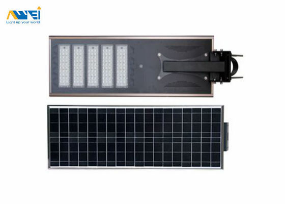 kupować 100W Lampy zintegrowane światło uliczne słoneczne oświetlenie zewnętrzne 160lm/w 5 lat gwarancja wodoodporne IP67 dla dróg i autostrad online manufacture